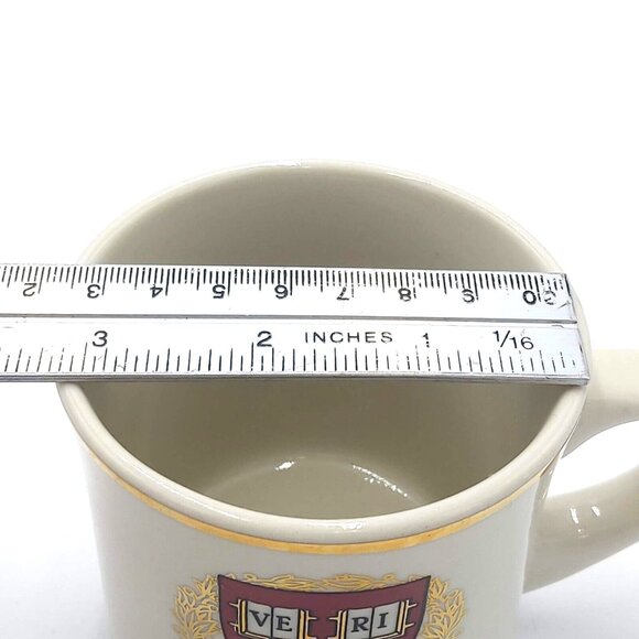 Veritas Harvard University Law School Coffee Mug Veritas Logo Gold Trim Souvenir - Picture 6 of 6